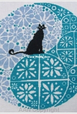 Alessandra Adelaide Needleworks AAN F3412 Hippie World of a Cat XSD