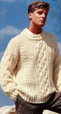 Moments In Twine - Lynn of the woods - Crochet Fisherman sweater