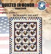 Island Batik-Cindy Carters Scrappy Heart Quilt-Free Pattern
