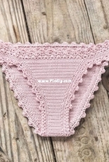 Capitana Uncino - Lorelei Crochet Bikini Top and Basic Bottom