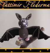 Babsies hook - Barbara Saboth - Flattimir the bat - German