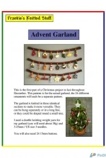 Advent Garland by Frankie Brown /Frankies Knitted Stuff-Free