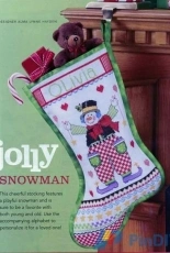 Jolly Snowman by Alma Lynne from Cross Stitch & Needlework Jan 2013