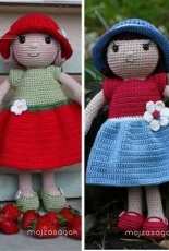 Mojzaságok - KreaMojza - Anna - Rosie Doll - Rozi baba - Hungarian