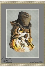 Sabatt Stitch - Owl-aristocrat  by Alexandra Shabasheva