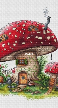 Mushroom house by Alexandra Andreeva