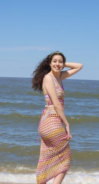 Critter Corner Crochet - Sarah Rivera - Midi Dress Beach Cover up - Free