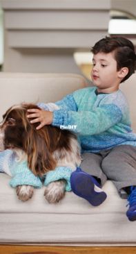 Atelie Coats Corrente - CH CSN 7370 Roupa para cachorro azul mescla - Portuguese - Free