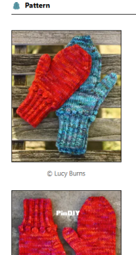 Bobble Mitts by Lucy Burns