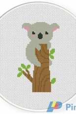 Daily Cross Stitch - Koala On A Tree