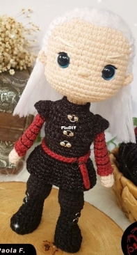 Bosquegurumi - Paola Fajonni - Daemon Targaryen - Portuguese