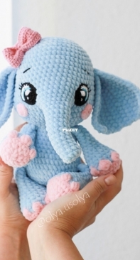 Olya Usolya Amigurumi - Olya Usoltseva - Sima the baby Elephant - Sima o bebê elefante - Portuguese - Translated
