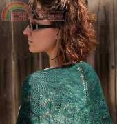 Traveling Woman Shawl/Wrap by Liz Abinante