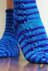 Meereszauber Zopf Socks by Sonja Köhler-German-Free