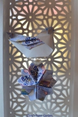 Origami bird and sakura