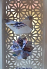Origami bird and sakura