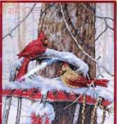 Dimensions 70-08837 - Cardinals on Sled