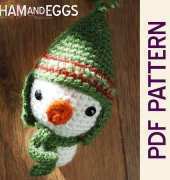 Ham and Eggs - Heather Jarmusz - Snowman Ornament