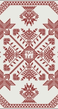 Modern Folk Embroidery - Hälsingland Cushion XSD+PCS
