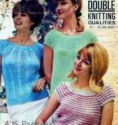 Lister 1074 3 Lacy Tops Vintage