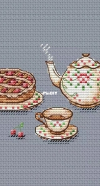 Cherry Tea Party by Alyona Perevalova