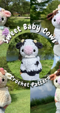 SweetPeaPlush / Sweet Pea Plush - Sweet Baby Cows - English