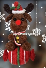 Colita - Nicole Wenzelmann - Reindeer - Candy Christmas decoration