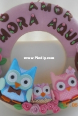 Wreath of owls