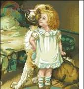 Niña con su Perro From Cuadros Artime 12