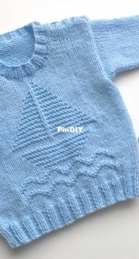 Sail Away Baby Sweater by LJM Designs-Free