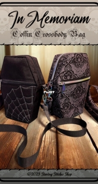 StarlingStitchesShop - In Memoriam Coffin Crossbody Bag - English