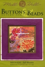 Mill Hill - Buttons & Beads Autumn Series MH14-0203 Fall Blooms PCS + XSD