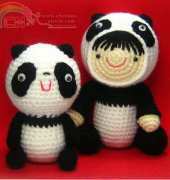 Stripeyblue - Pauline Abayon - Girl in a Panda Suit and her Friend