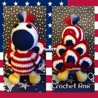 Roxann Skvarj-Stetzer - Rocket the Patriotic Peacock