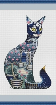 Cat-Night by Natalia Cherepanova