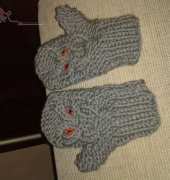 Owl mittens
