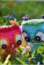 Magic with Hook and Needles - Vendula Maderska - Baby Owl Ornament