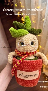Patterns Fly / Teddy knitted - Easy crochet Love - Daria Kiseleva - Mandrake