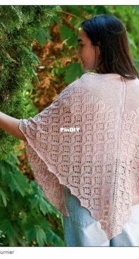 Airy Lace Shawl by Katherine Poole-Fournier-Free