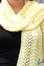 Fibre & Fellowship Scarf- Peace by JM Cobb -Free