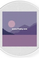 Daily Cross Stitch - Moonlight View