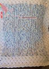 Noelle Stiles - Blue Cloud Baby Cable Afghan