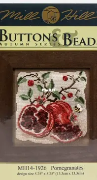 Mill Hill - Buttons & Beads Autumn Series MH14-1926 Pomegranates XSD