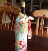 MOda Bake Shop-Patchwork Wine Bag