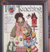 I Love Teaching by Jeremiah Junction from Cross Country Stitching October 1996