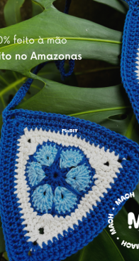 African flower bikini top