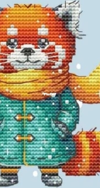 Red-haired Panda by Marina Shiryaeva