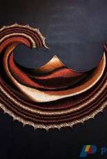 Marocombe Canyon Asymmetry Shawl by Anna-Sophia Maré /Bio Knits-English