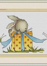 Bunny with a Gift by Svetlana Sichkar