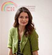 Lion Brand L30108 Round-About Cropped Cardi